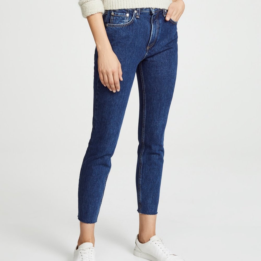 Rag & Bone High Rise Ankle Skinny Jeans